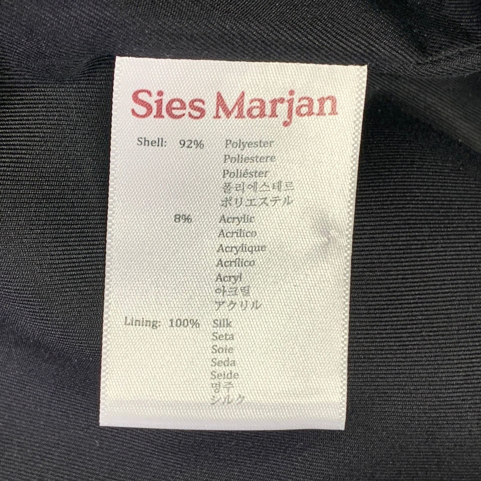 Sies Marjan Metallic Silver Polyester Blend Notch Lapel Belted Jacket Size M / US 6-8 / IT 42-44 - 7 Thumbnail