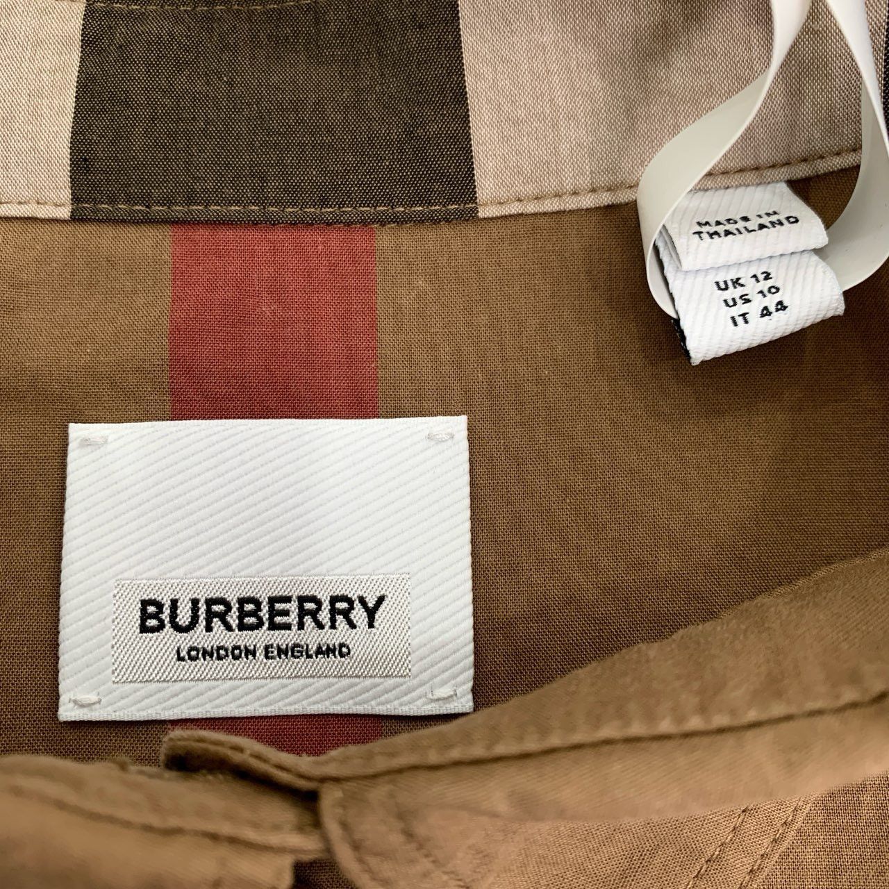 Burberry Burberry Dress Cotton Long Sleeve (Size 44) Size L / US 10 / IT 46 - 2 Thumbnail
