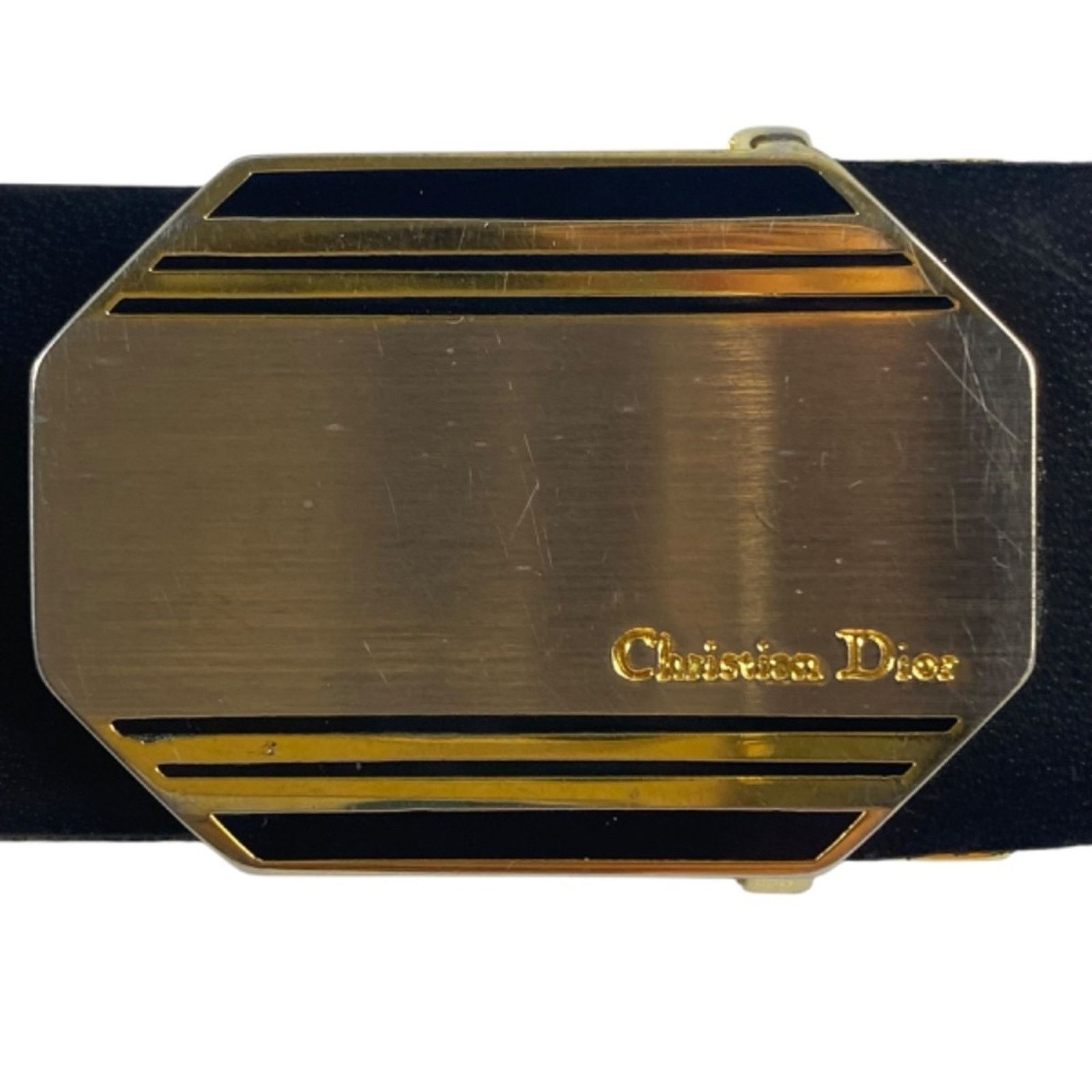 Dior Christian Dior Vtg Reversible Belt Gold Silver Buckle Sz 34 Size 34 - 2 Thumbnail