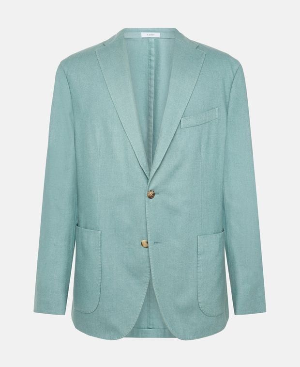 Wool-blend suit jacket