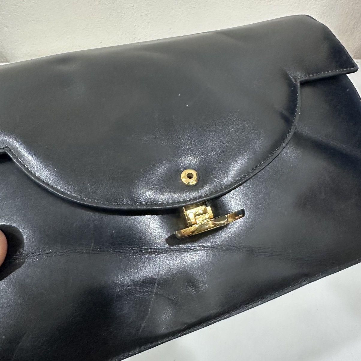 Celine CELINE BOX TRIOMPHE LEATHER SHOULDER BAG Size ONE SIZE - 13 Thumbnail