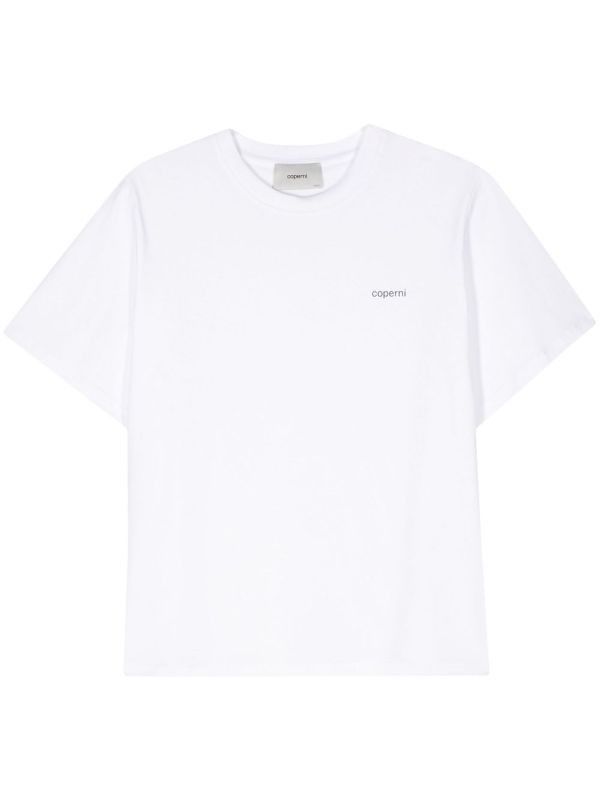 Coperni o1mle1224 Logo Overside T-Shirt in White Size XS / US 0-2 / IT 36-38 - 1 Thumbnail
