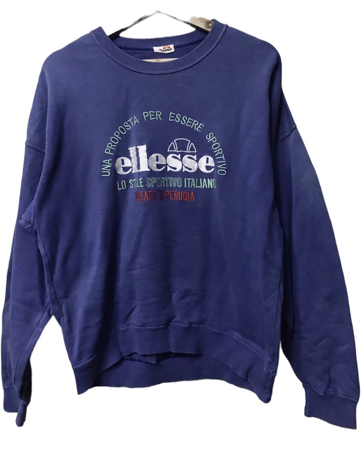 Ellesse Ellesse Sweatshirt Big Logo Crewneck Pullover Size US L / EU 52-54 / 3 - 1 Thumbnail