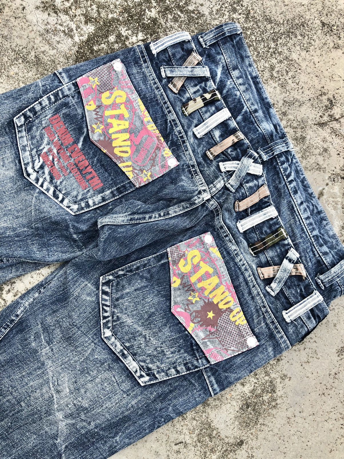Japanese Brand TWIST⚡️⚡️DOUBLE WAIST DENIM BY DOUBLE FOCUS Size US 33 - 5 Thumbnail
