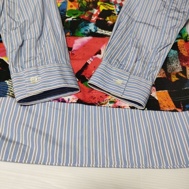 Comme des Garcons SHIRT Shirt Printed all-over docking pullover Long sleeve Blue Size US L / EU 52-54 / 3 - 3 Thumbnail