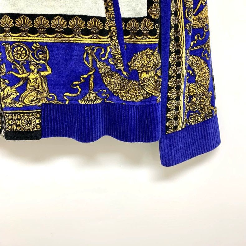 Versace Versace Baroque print zippered baseball uniform long sleev Size US L / EU 52-54 / 3 - 6 Thumbnail