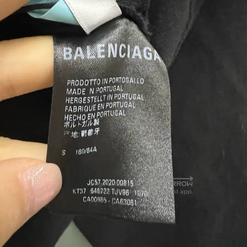 Balenciaga Balenciaga Black Collar Printed Logo Long Sleeve Sweatshir Size US S / EU 44-46 / 1 - 5 Thumbnail