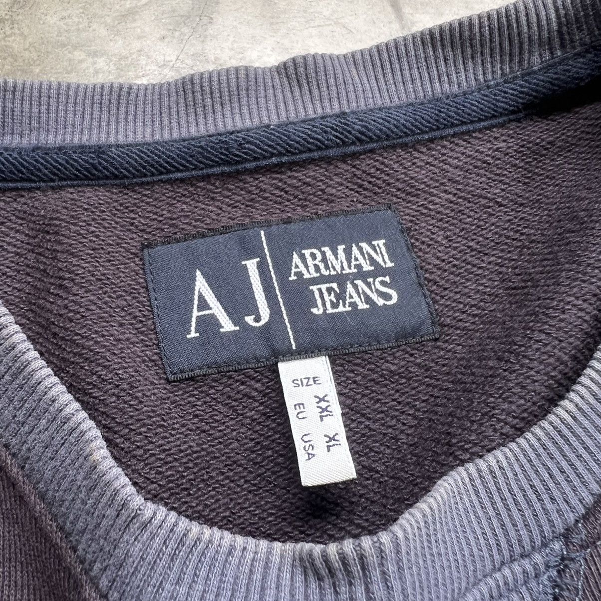 Armani Vintage Armani Jeans Spellout Sweatshirt Size US XL / EU 56 / 4 - 5 Thumbnail