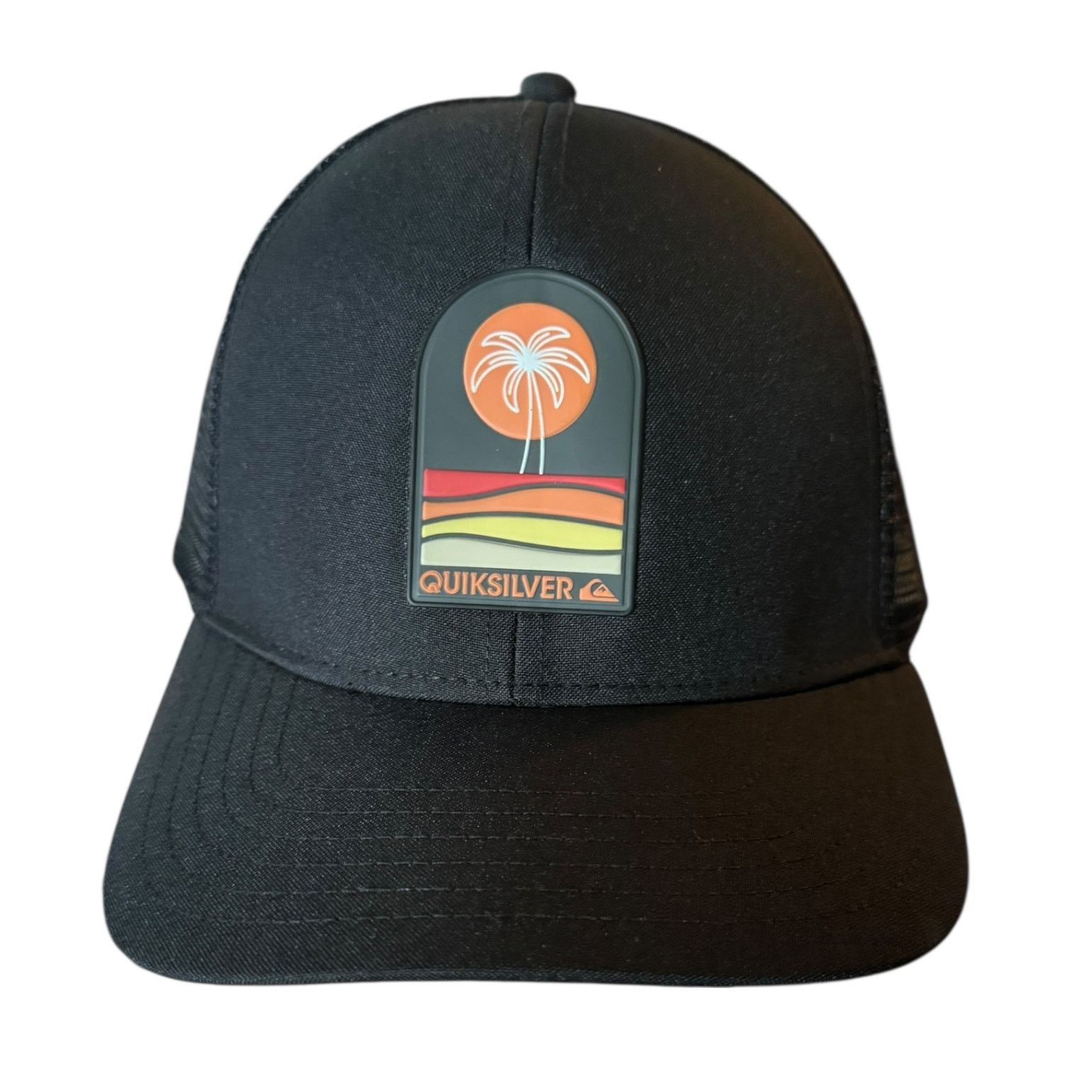 Quiksilver Quiksilver Sunset Palm Tree Black Snapback Hat One Size Size ONE SIZE - 3 Thumbnail