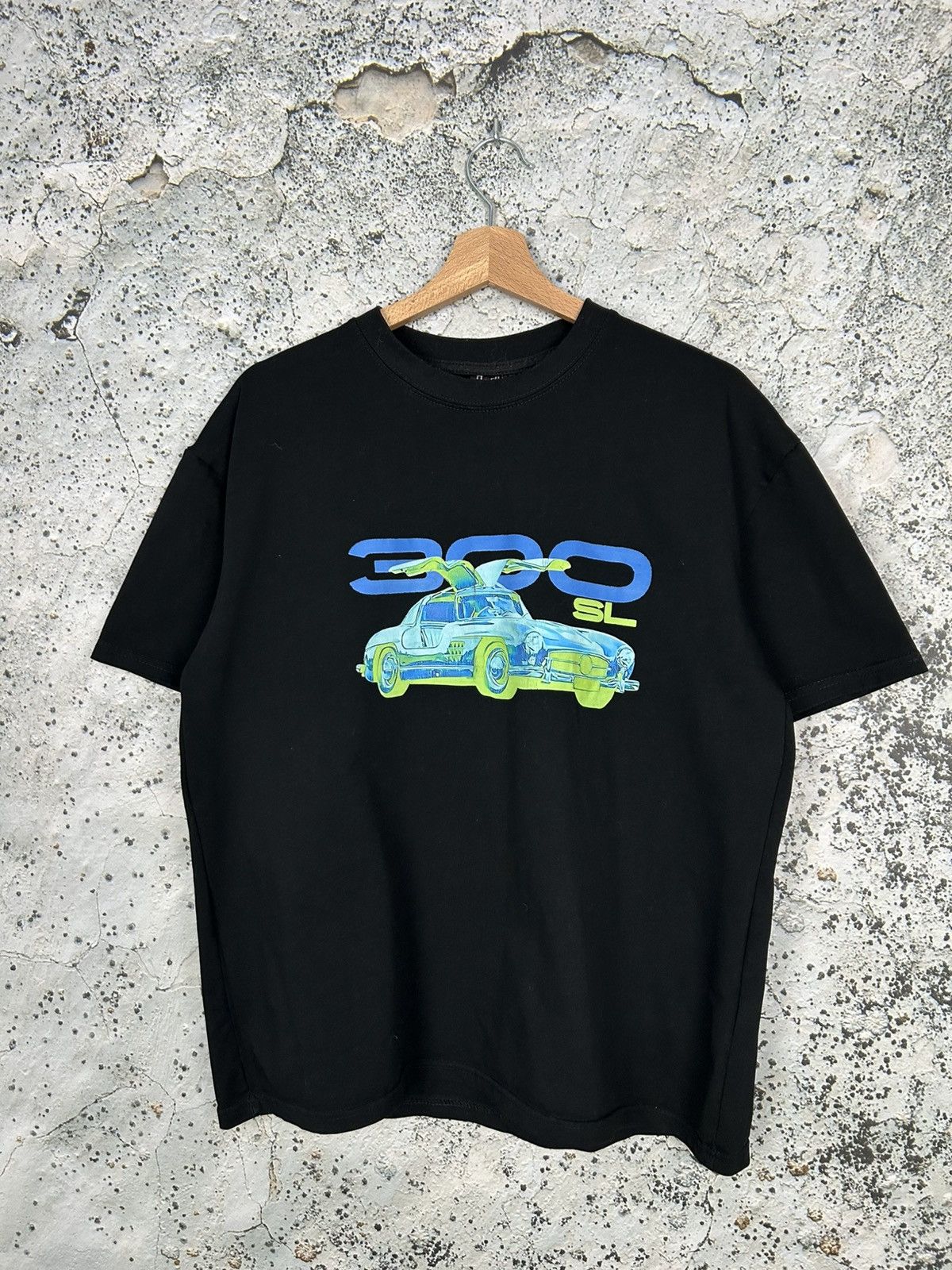 Vintage Vintage Mercedes SL 300 Racing Graphic Tee 90s Archive Size US L / EU 52-54 / 3 - 1 Thumbnail