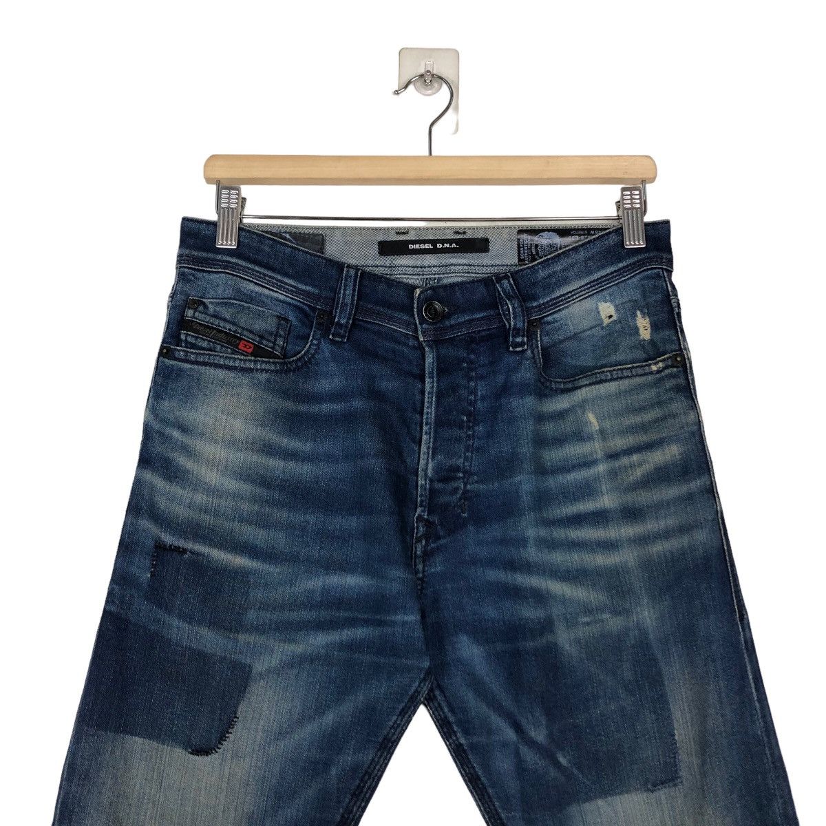 Diesel 🔥Vintage Slim Cut Denim Biker Wear Diesel Distressed Design Size US 30 / EU 46 - 3 Thumbnail