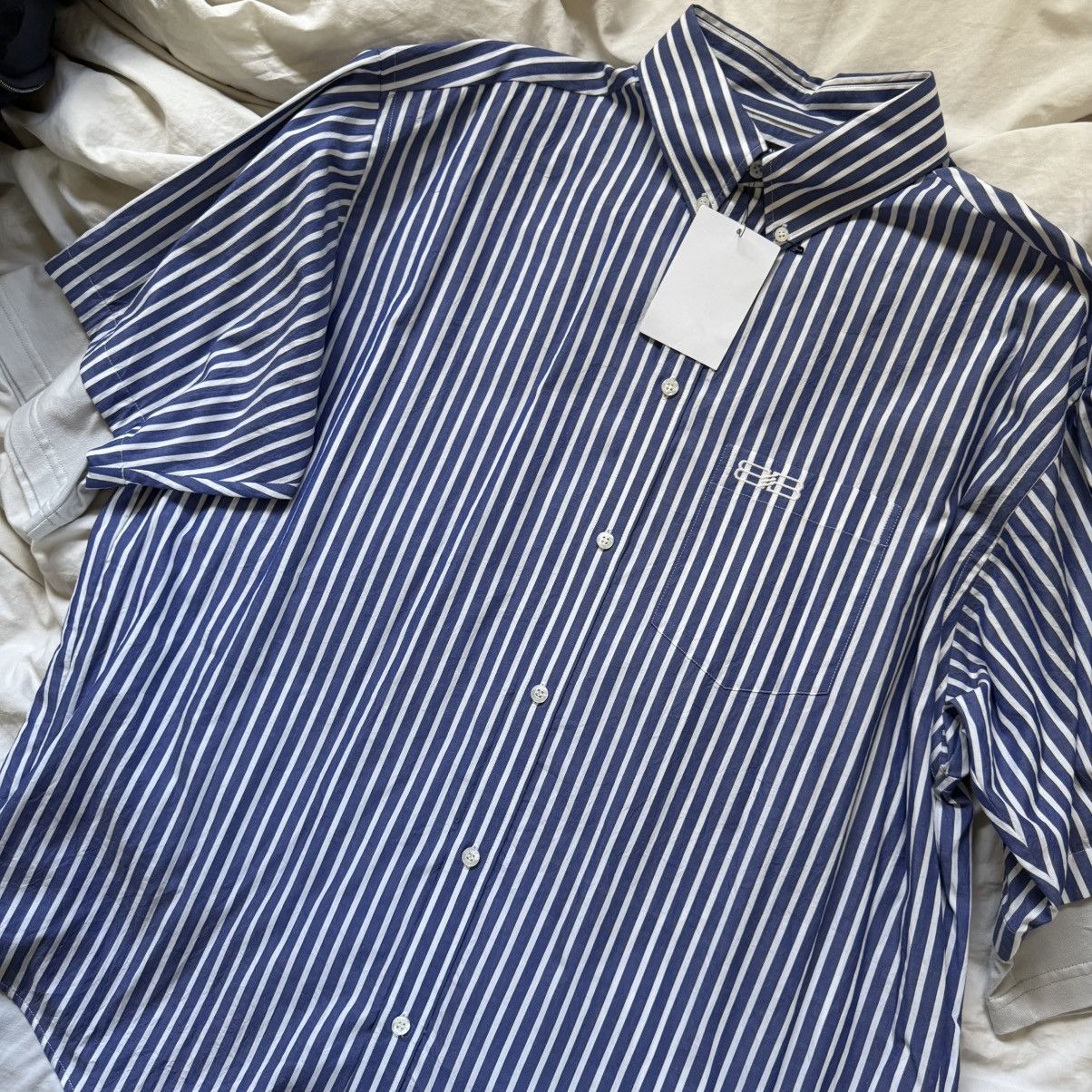 Balenciaga BB Icon Logo Layered Shirt Size US XL / EU 56 / 4 - 1 Thumbnail