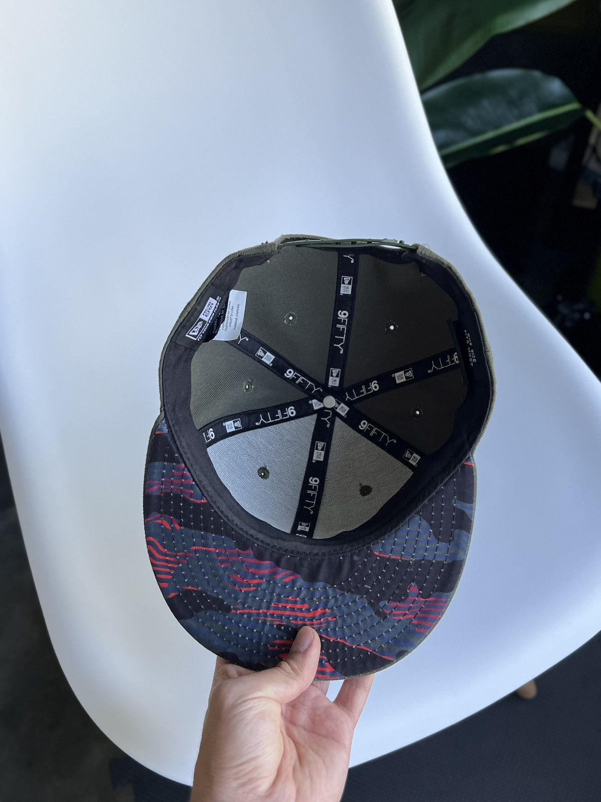 New Era × Oakley Oakley x New Era 9Fifty Snapback Hat Khaki Red 3D Logo Size ONE SIZE - 15 Thumbnail