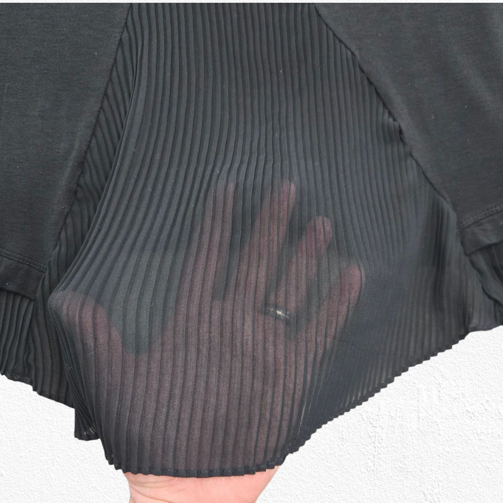 Other Black High Low Chiffon Hem Pocket Tunic Top Size Small Size S / US 4 / IT 40 - 8 Thumbnail