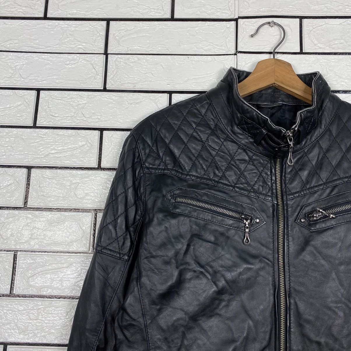 Hysteric Glamour Vintage Soft Leather Jacket Biker Style Quilted Size US M / EU 48-50 / 2 - 8 Thumbnail