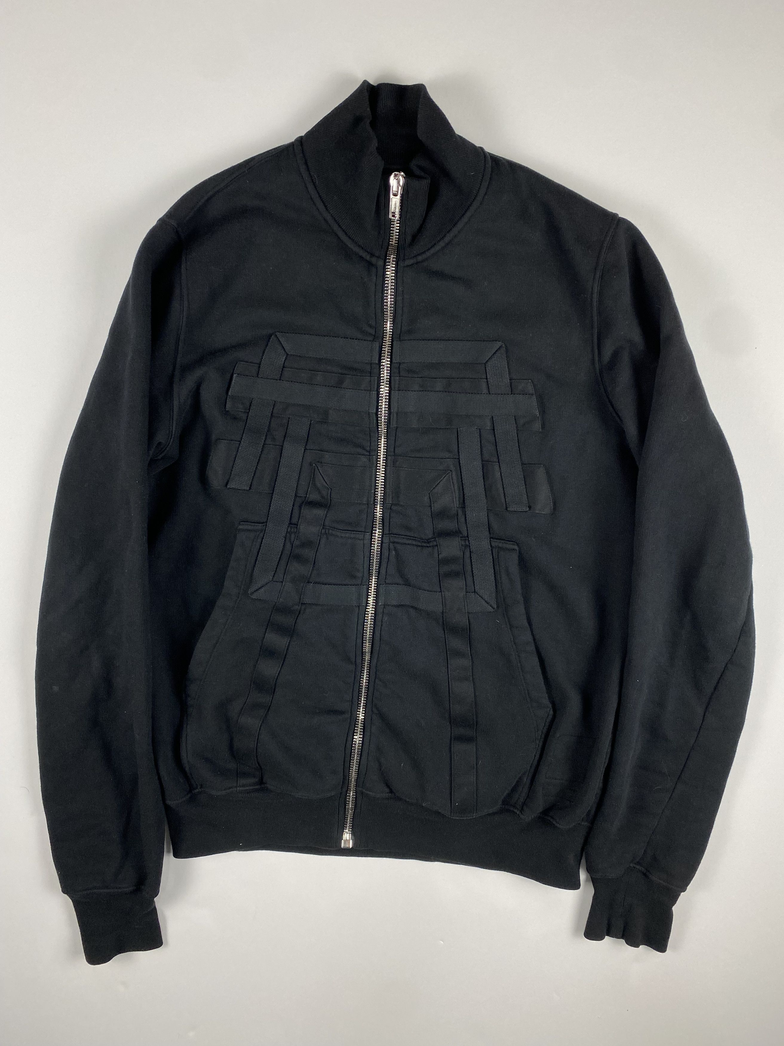 Rick Owens Drkshdw DRKSHDW Geometric Jogging Zip Jacket Size US S / EU 44-46 / 1 - 1 Thumbnail