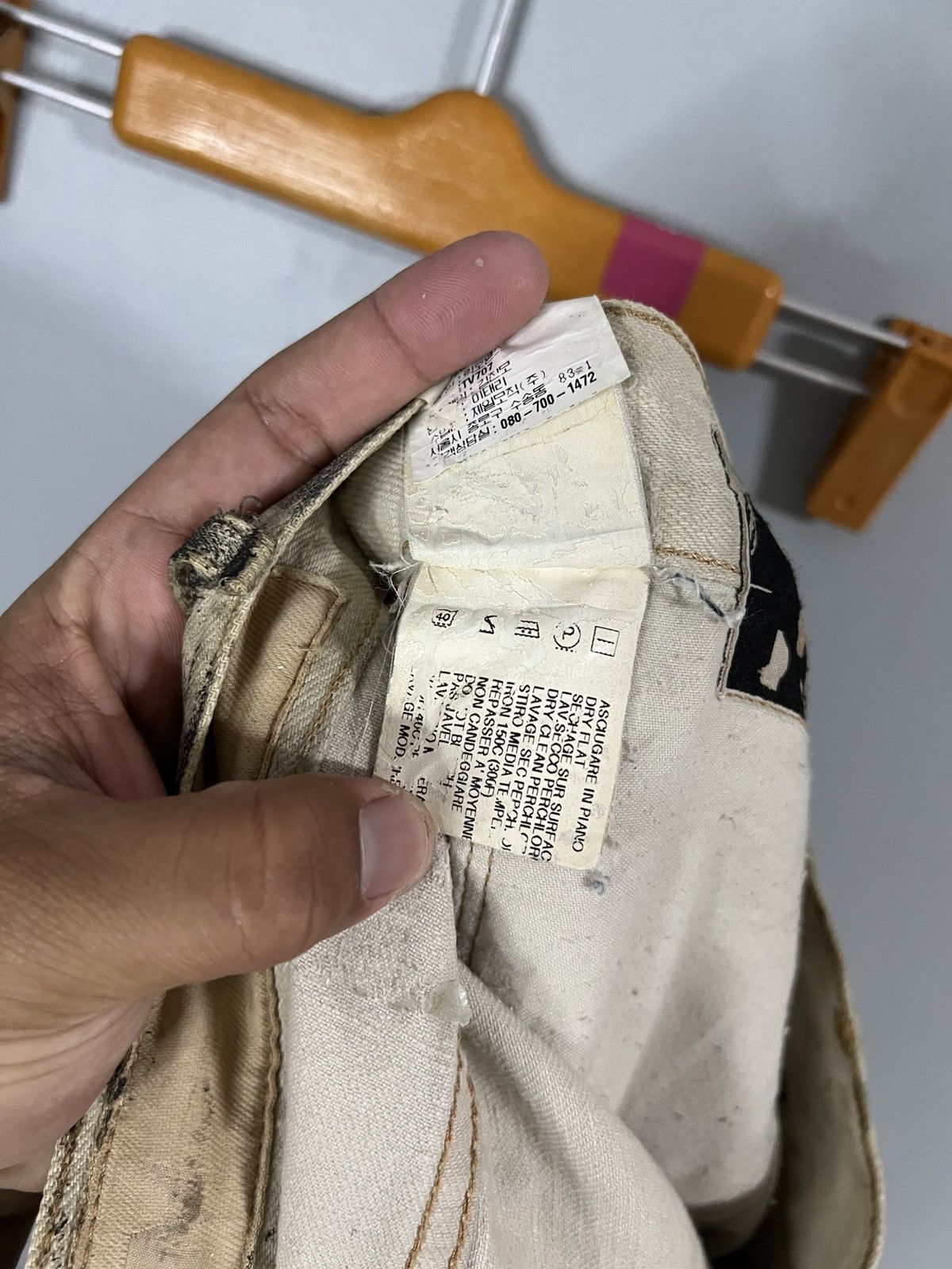 Rick Owens Drkshdw Rick owens ss 2010 cream gravel waxed jeans Size US 32 / EU 48 - 9 Thumbnail