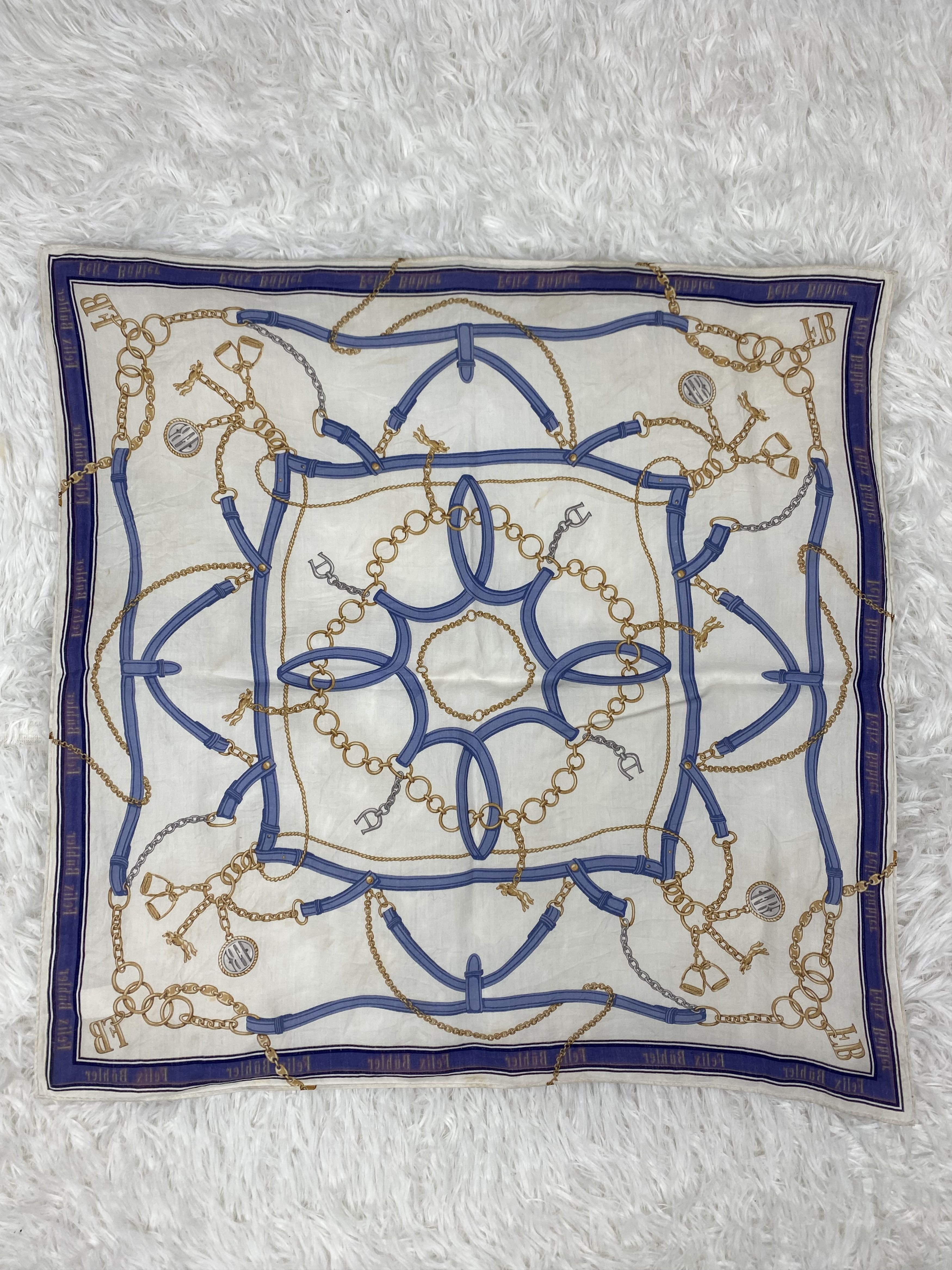 Designer × Vintage Vintage Felix Bohler Handkerchief Neckerchief PH0801 Size ONE SIZE - 4 Thumbnail