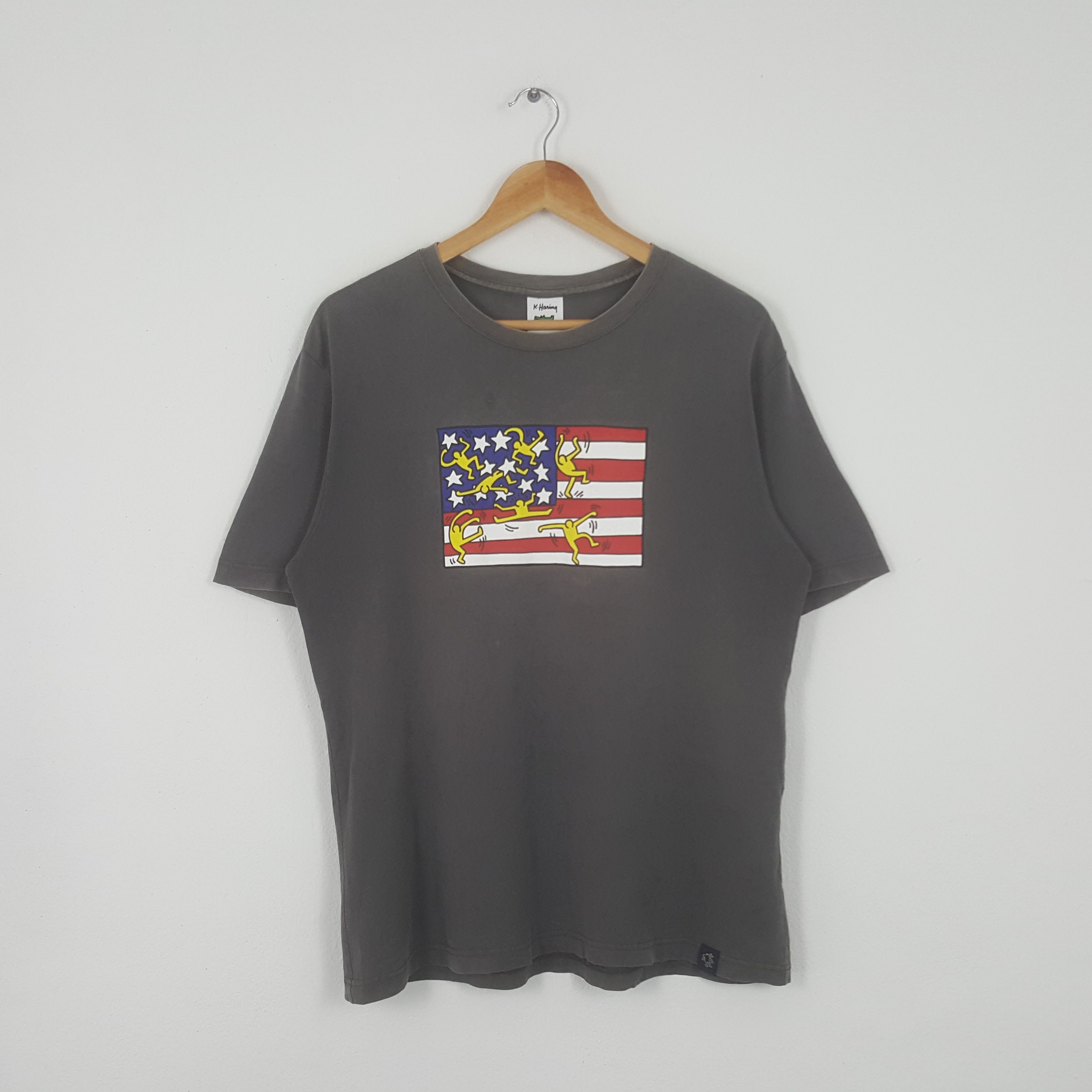 Vintage Keith Haring American Pop Art Design Tshirt