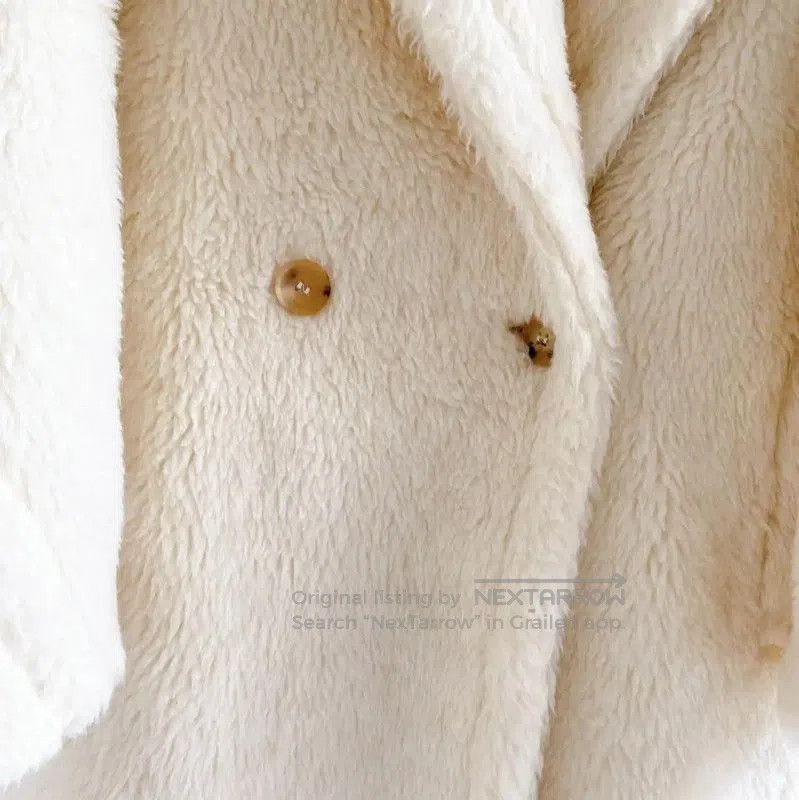 Max Mara MaxMara Winter White Alpaca Long Coat . Size M / US 6-8 / IT 42-44 - 6 Thumbnail