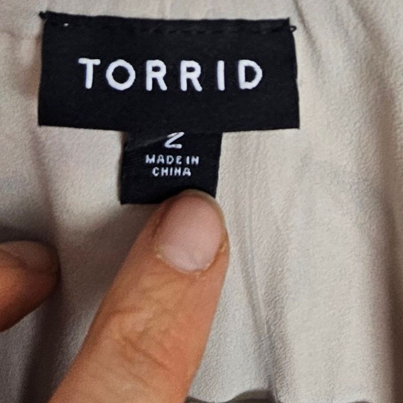 Torrid Torrid Tea Length Floral Chiffon Cold Shoulder A-Line Dress Size XXL / US 16-18 / IT 52-54 - 7 Thumbnail