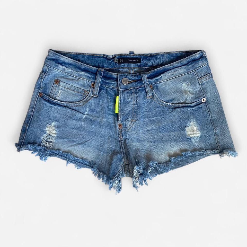 Dsquared2 Dsquared2 low rise denim mini shorts Size 28" / US 6 / IT 42 - 1 Thumbnail