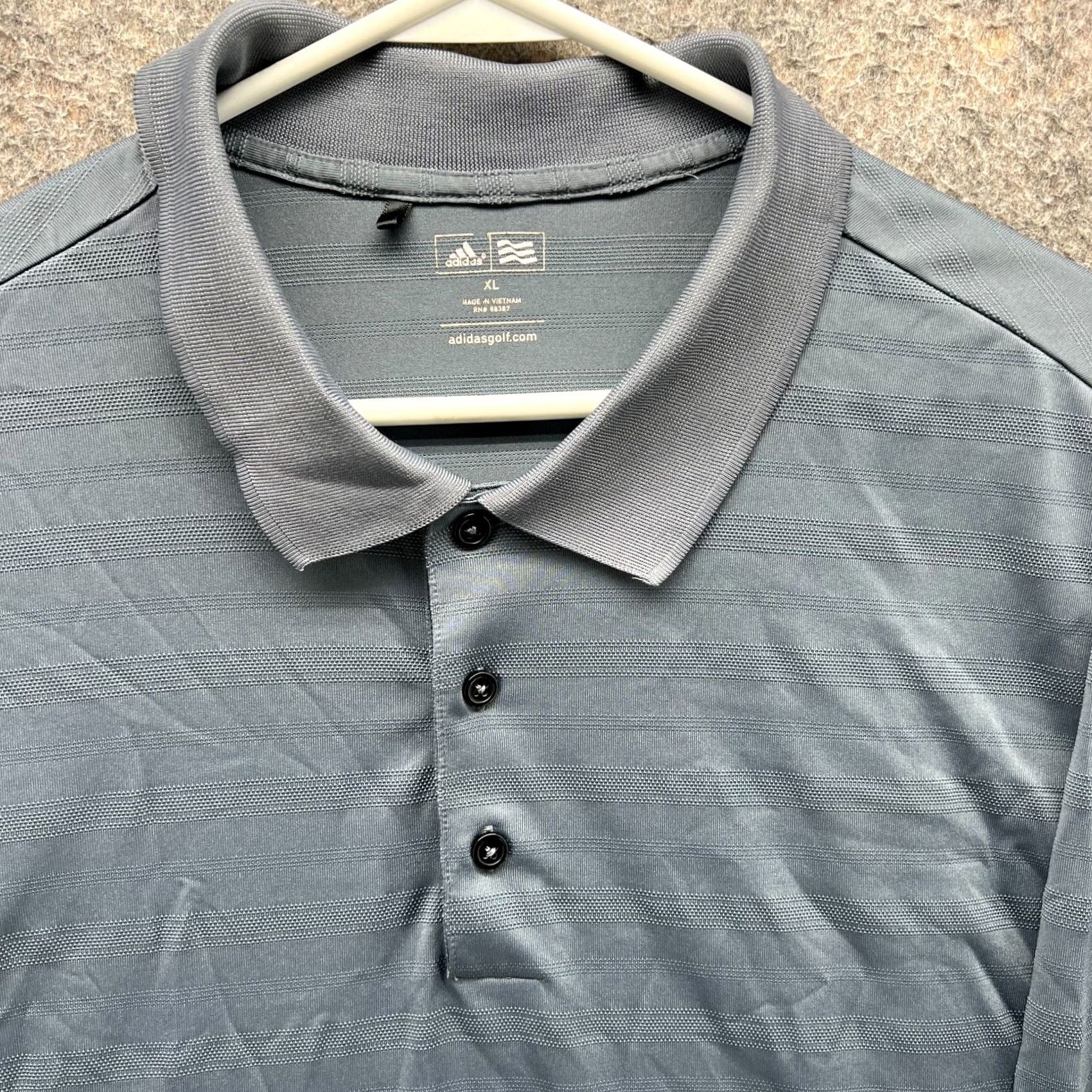 Adidas VINTAGE Adidas Polo Shirt Mens XL Grey Athletic Golf Golfer Polyester Trefoil Shirt Size US XL / EU 56 / 4 - 4 Thumbnail
