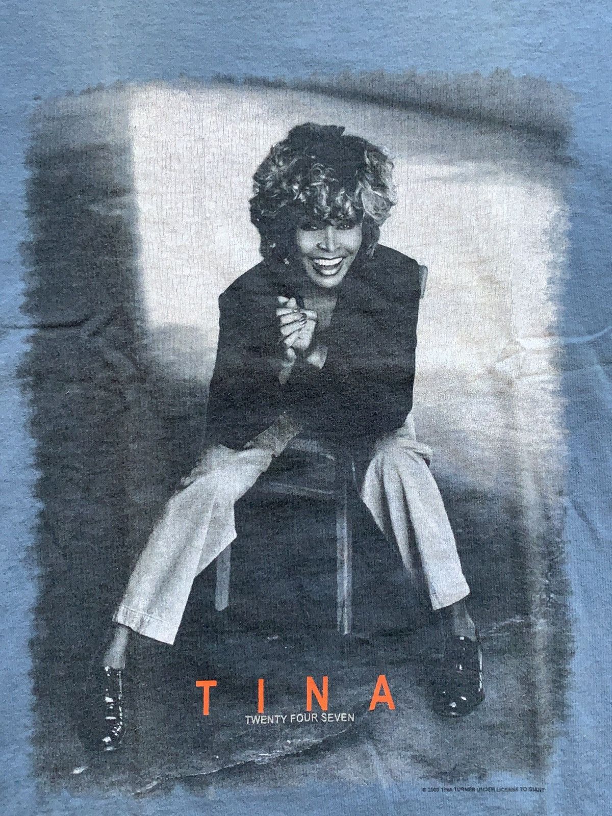 Band Tees 🔥VINTAGE TINA TURNER TWENTY FOUR SEVEN 2000 TOUR T-SHIRT Size US M / EU 48-50 / 2 - 5 Thumbnail