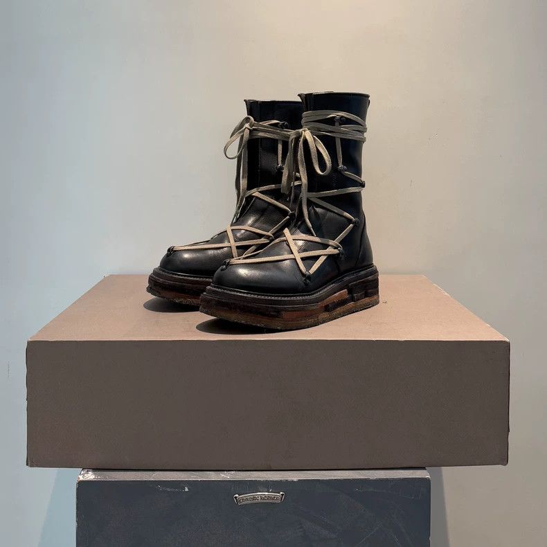 Rick Owens rick owens Main line high-top building block sole five-awn Size US 8 / EU 41 - 1 Thumbnail