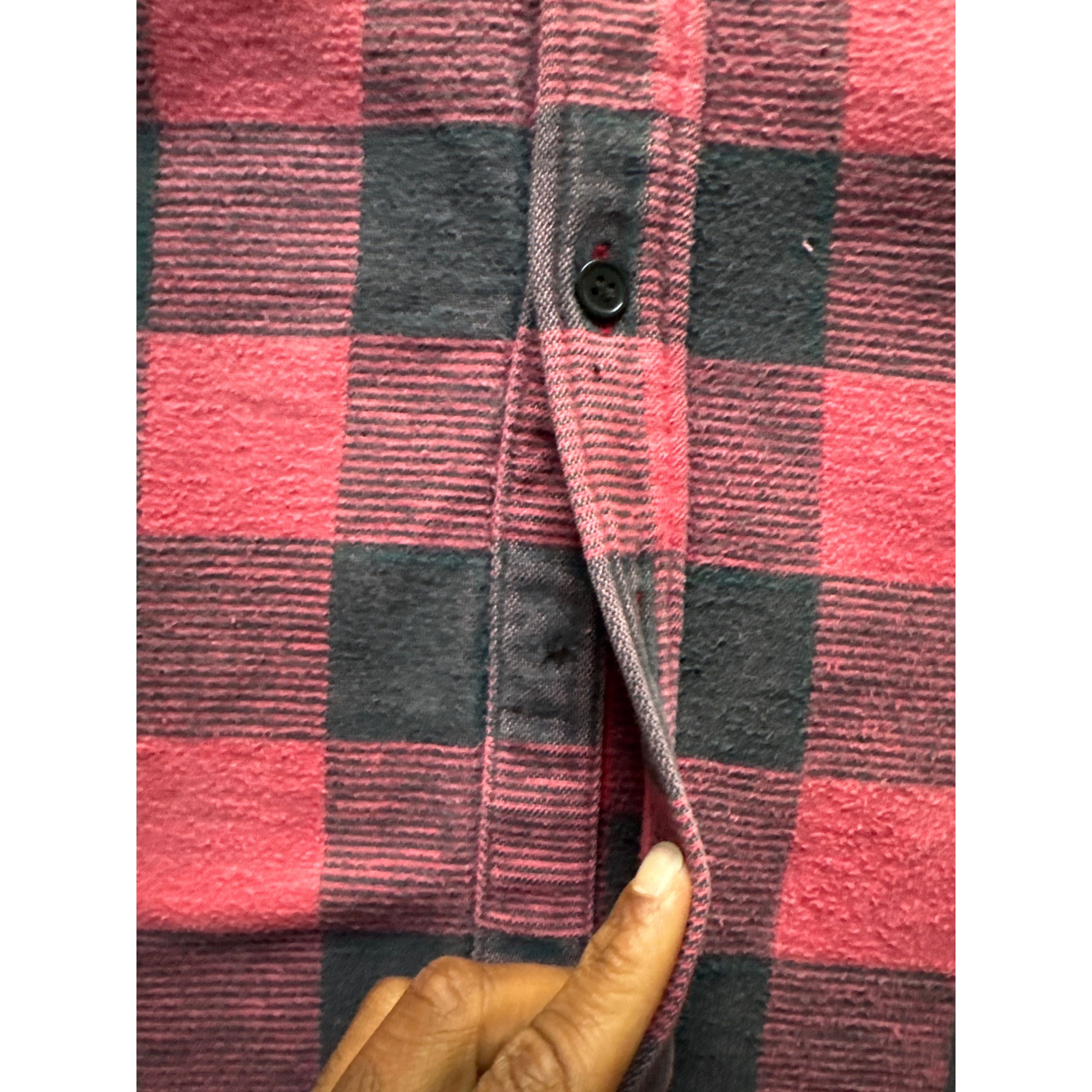 Other Vintage Timber Trailer Heavy Cotton Plaid Button Up Shirt Size US L / EU 52-54 / 3 - 3 Thumbnail