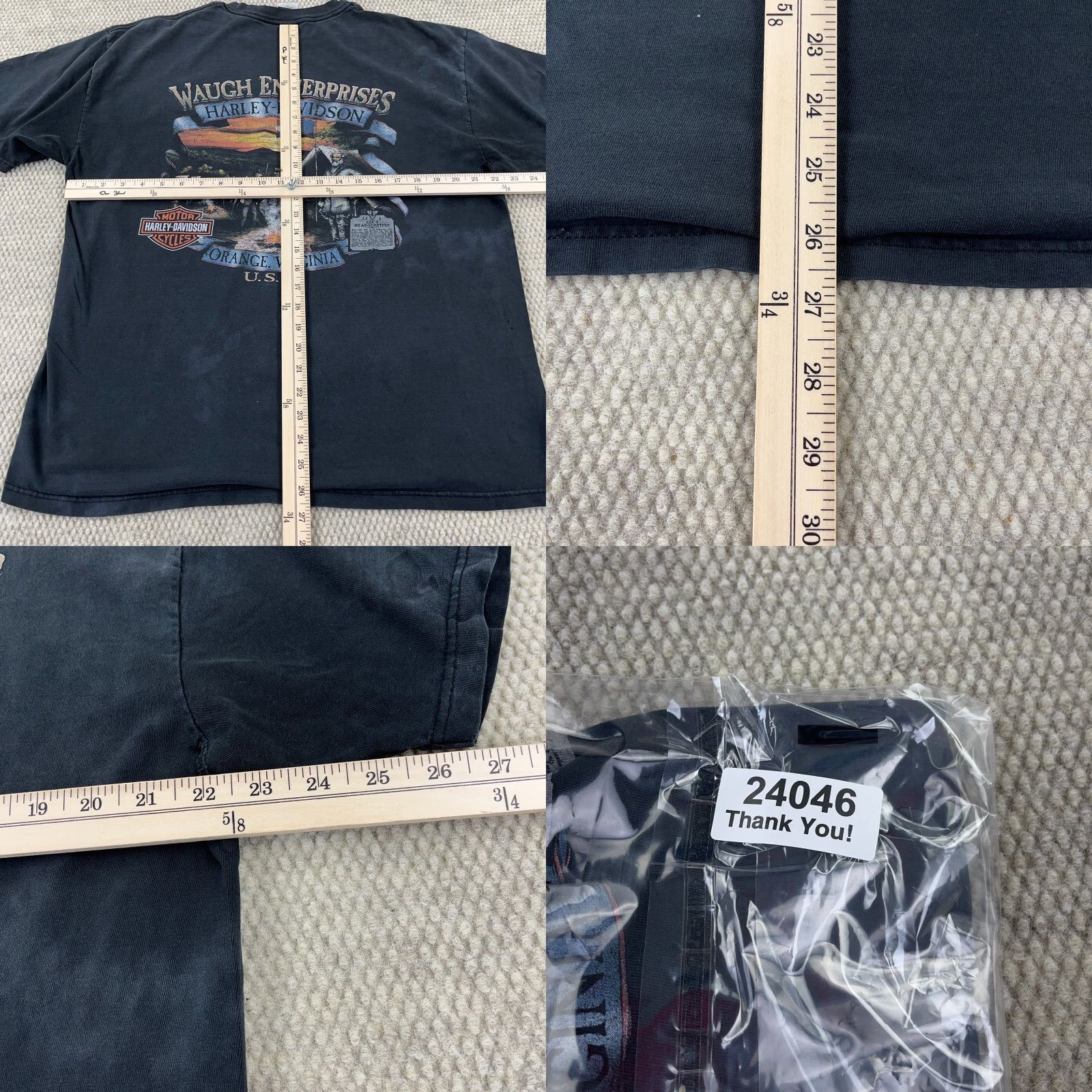 Harley Davidson VINTAGE Harley-Davidson Shirt Men XL Black Sun Faded Grunge Y2K Distressed Sun Faded Grunge Harley-Davidson Shirt Men XL Black Size US XL / EU 56 / 4 - 10 Thumbnail