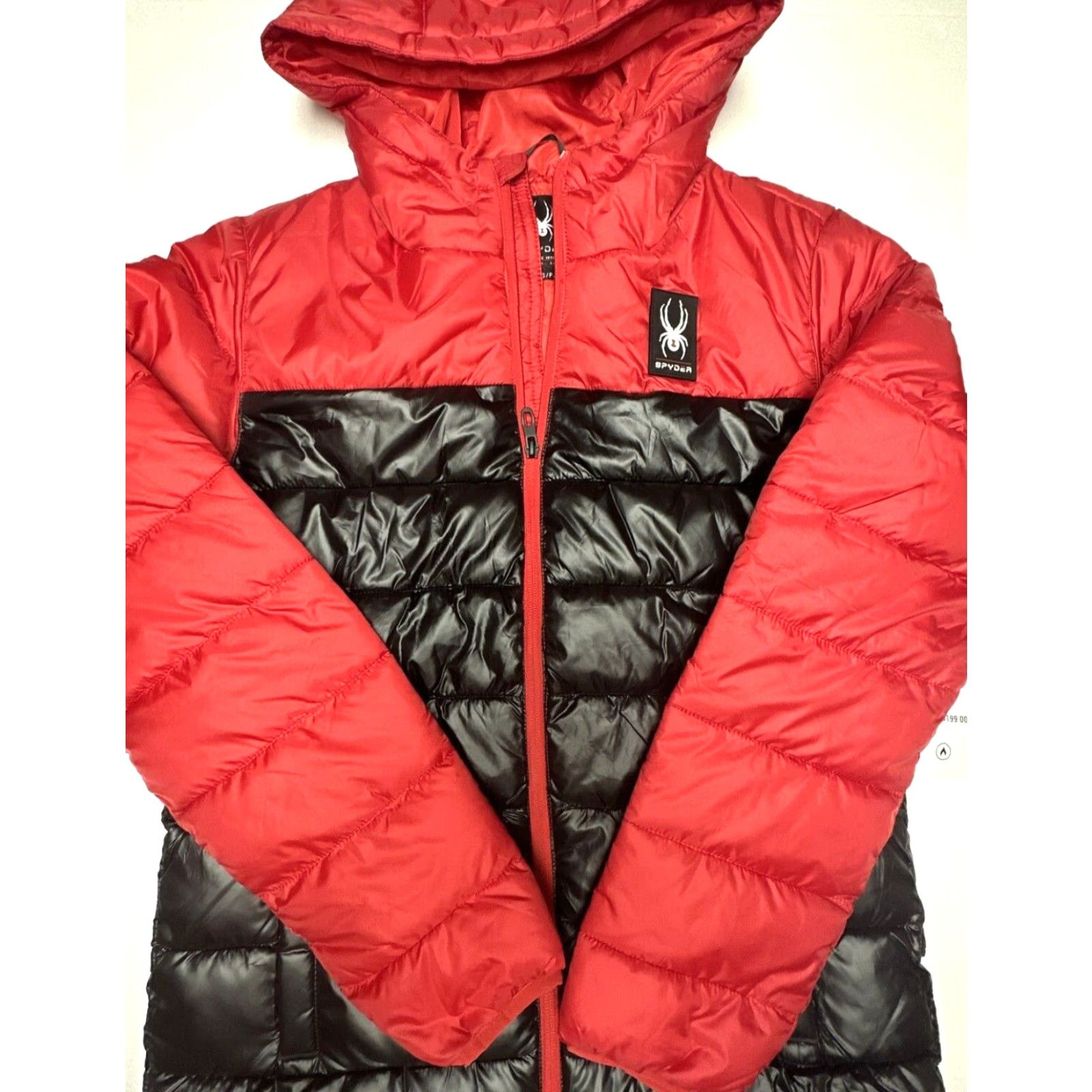 Spyder Spyder Circuit Block Insulated Puffer Jacket Men S Size S Black Red Racing Red Jacket Size US S / EU 44-46 / 1 - 2 Thumbnail