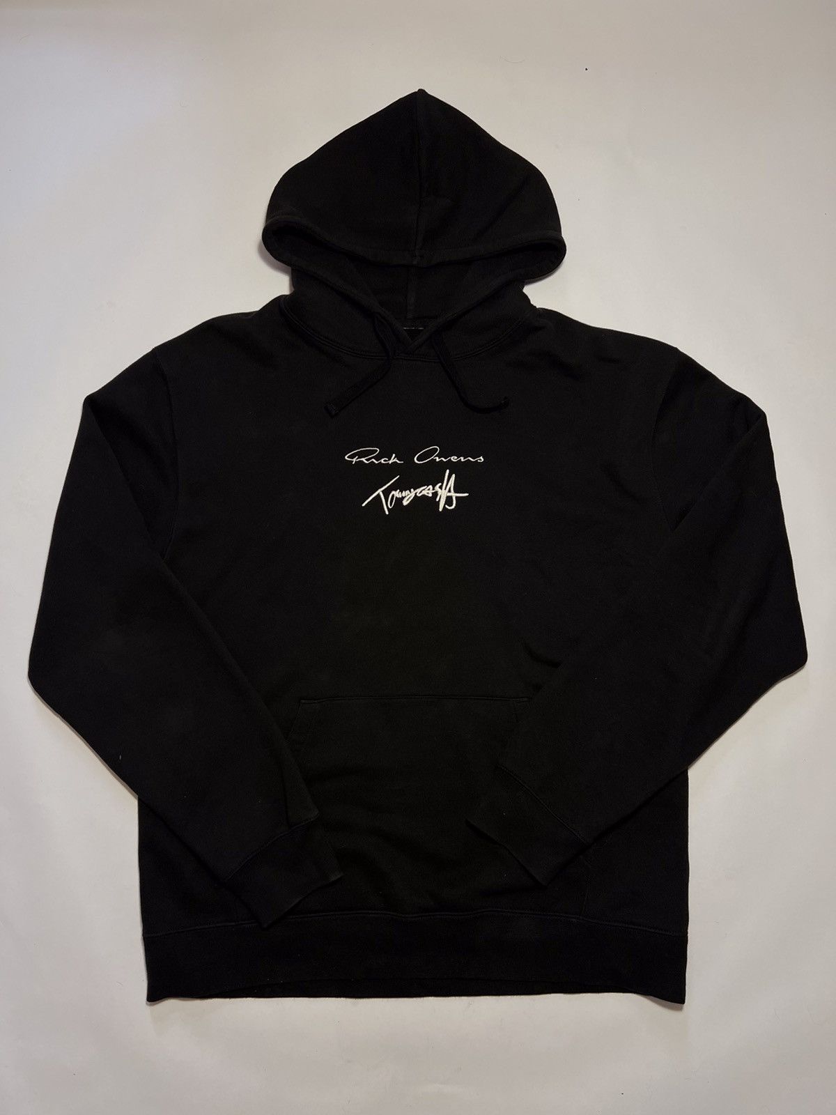 image of Avant Garde x Rick Owens Tommy Cash Hoodie in Black, Men's (Size Large)