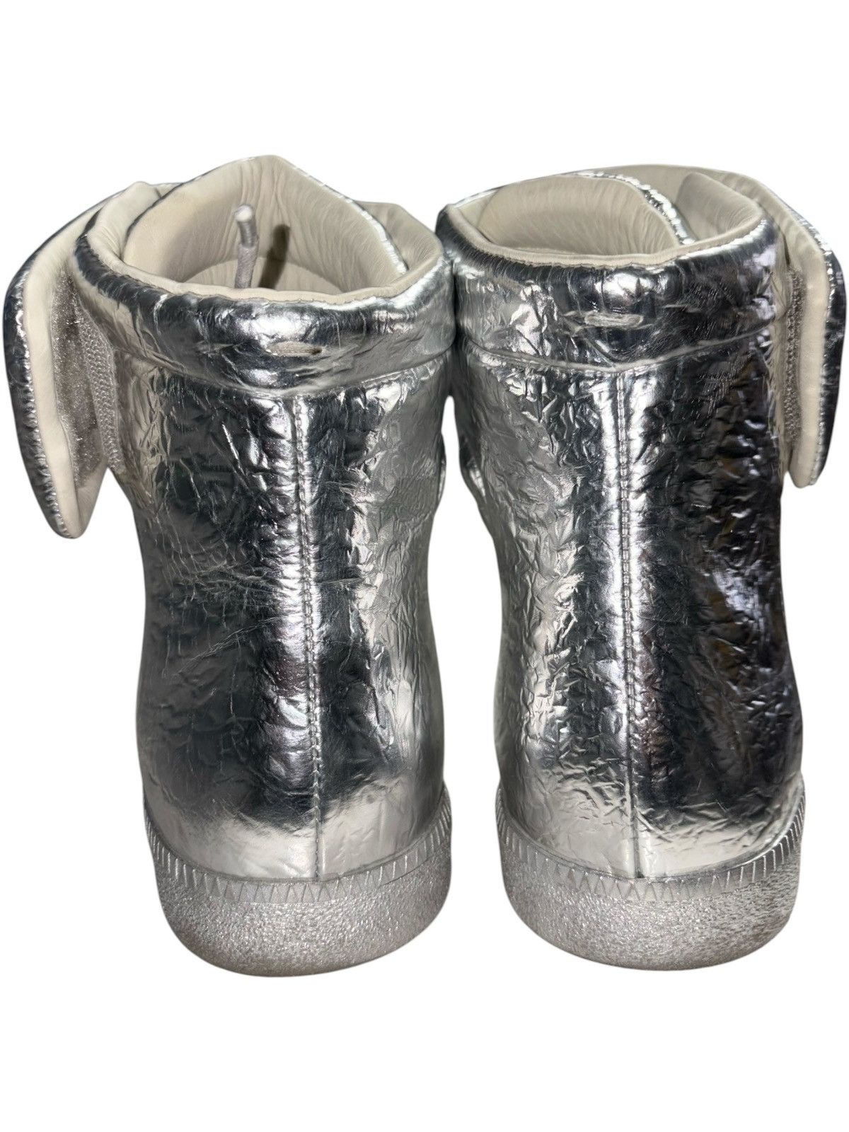 Maison Margiela 11 2016 Maison Margiela Chrome Futures high sneaker metallic Size US 11 / EU 44 - 6 Thumbnail