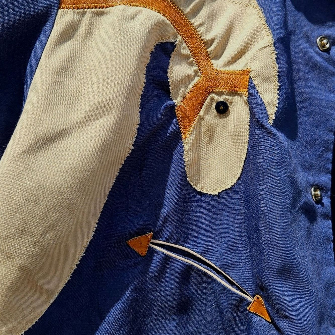 Vintage Vintage Custer 70s Western Cowboy Shirt Horse Head Applique Size US M / EU 48-50 / 2 - 6 Thumbnail