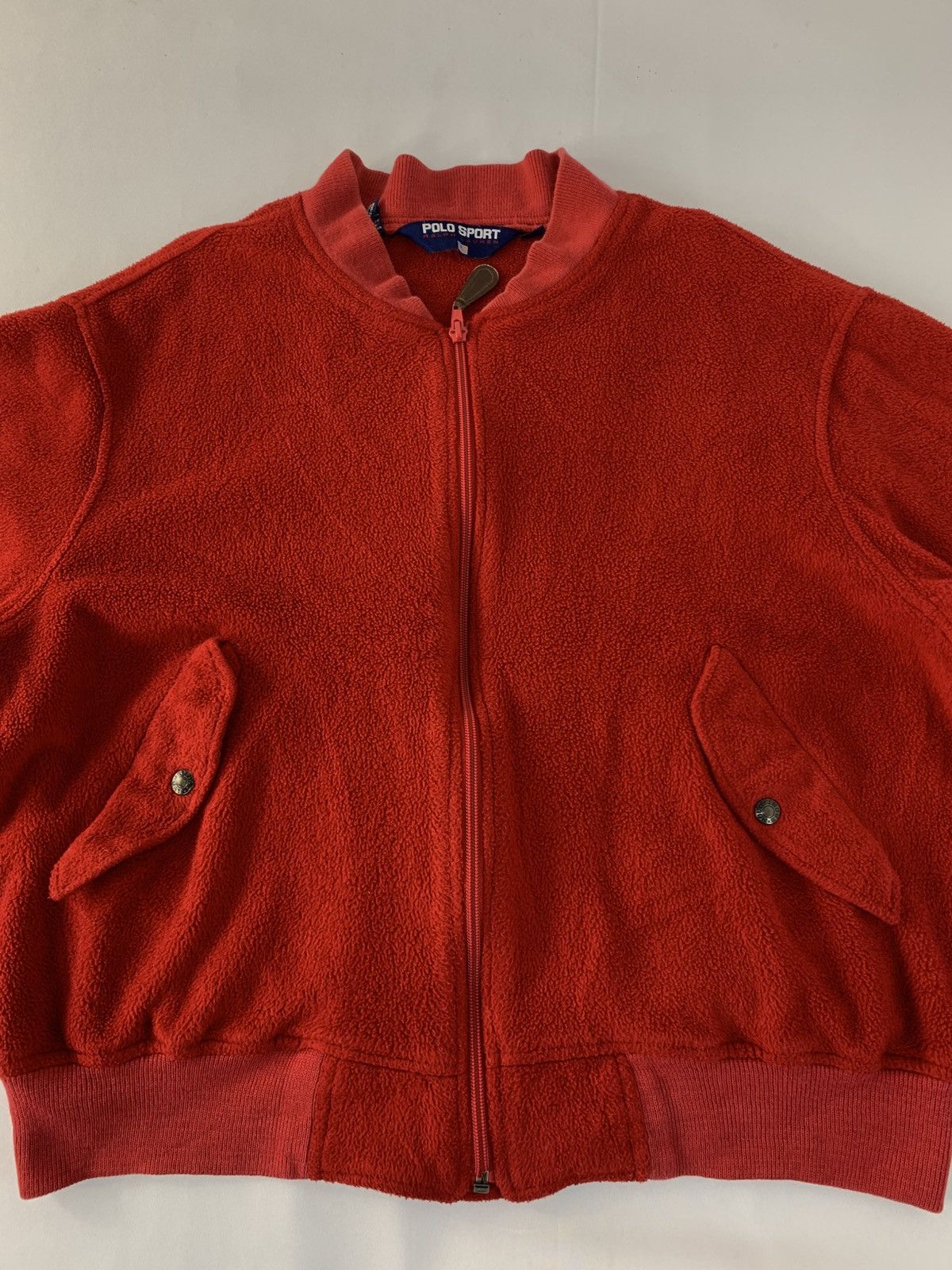 Polo Ralph Lauren Rare Vintage 90s Polo Sport Ralph Lauren Usa Fleece Bomber Size US M / EU 48-50 / 2 - 2 Thumbnail