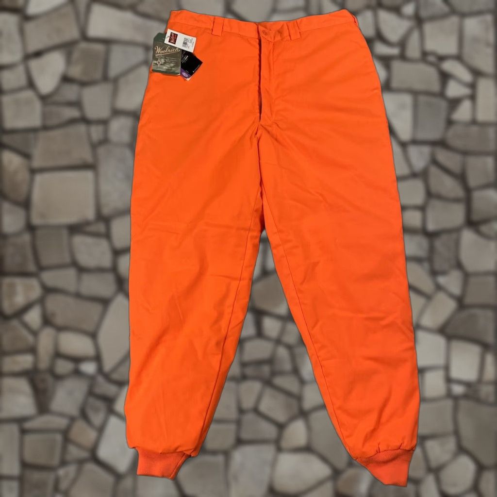 VINTAGE WOOLRICH THERMOLOFT INSULATED JOGGER PANTS WORKWEAR BLAZE