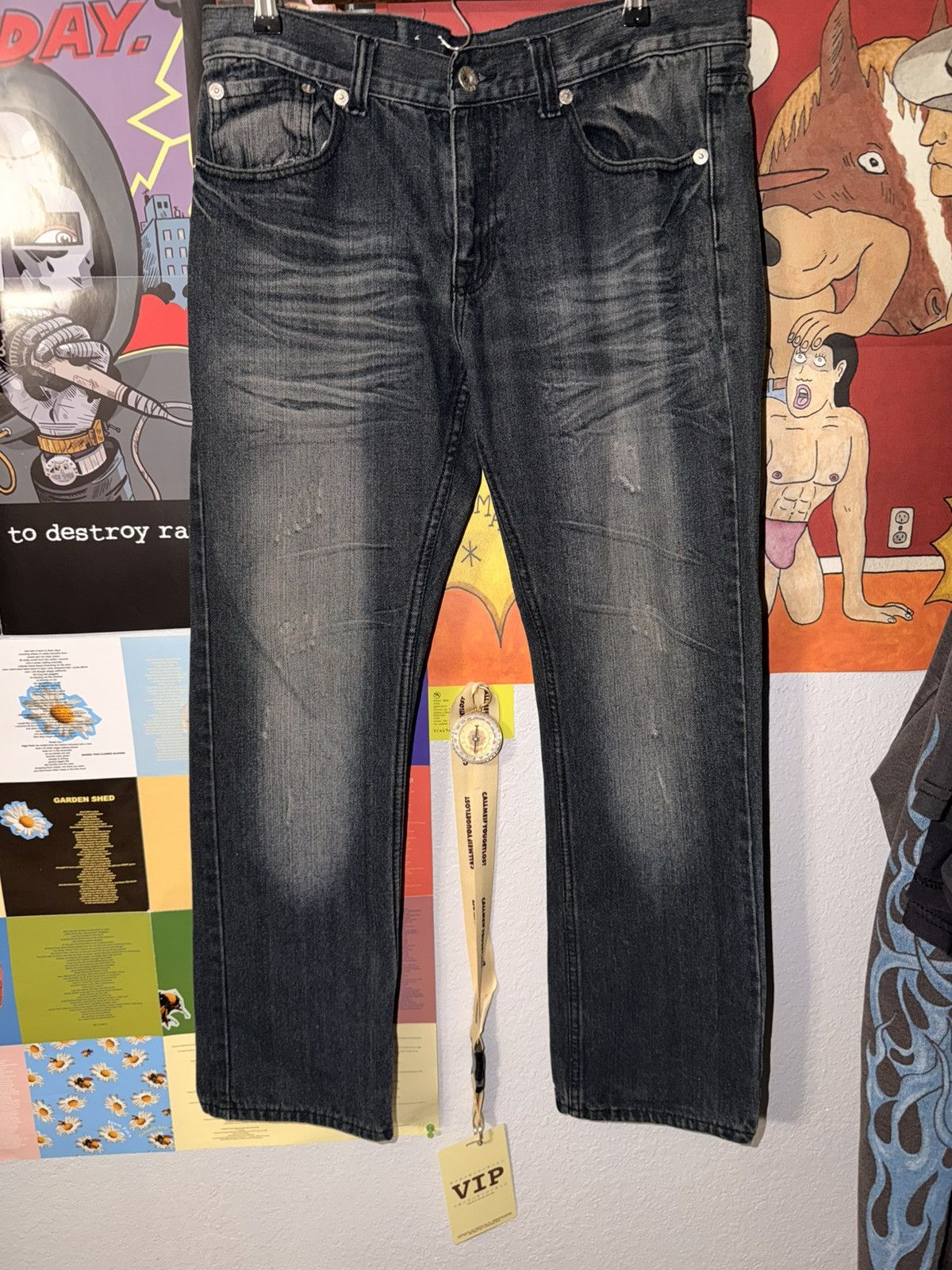 Other Vintage Light Wash Jeans Size US 34 / EU 50 - 5 Thumbnail