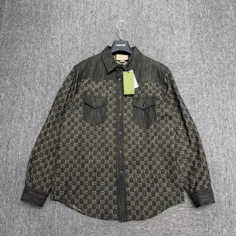 Gucci Gucci Double G full-print denim jacket 2505-Nextarrow Size US M / EU 48-50 / 2 - 1 Thumbnail