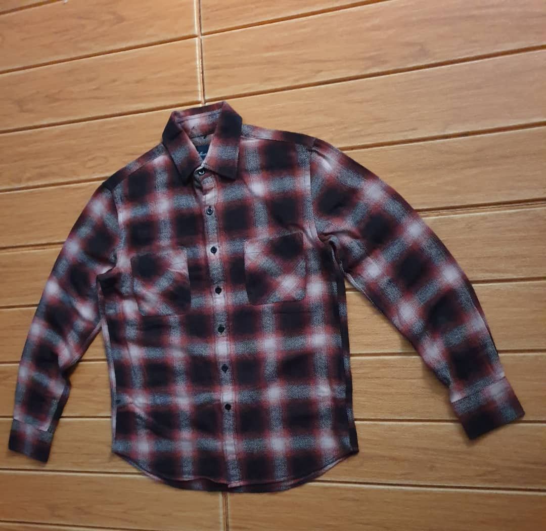 Japanese Brand 💥Collective red shadow checkered flannel shirt Size US M / EU 48-50 / 2 - 5 Thumbnail