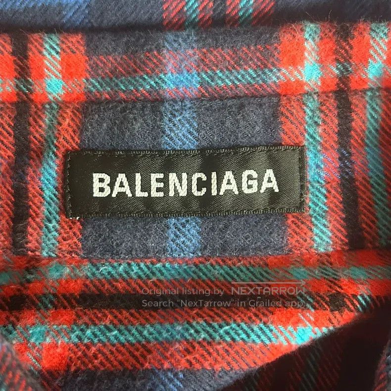 Balenciaga Balenciaga Gingham Lock Shirt Size US S / EU 44-46 / 1 - 3 Thumbnail