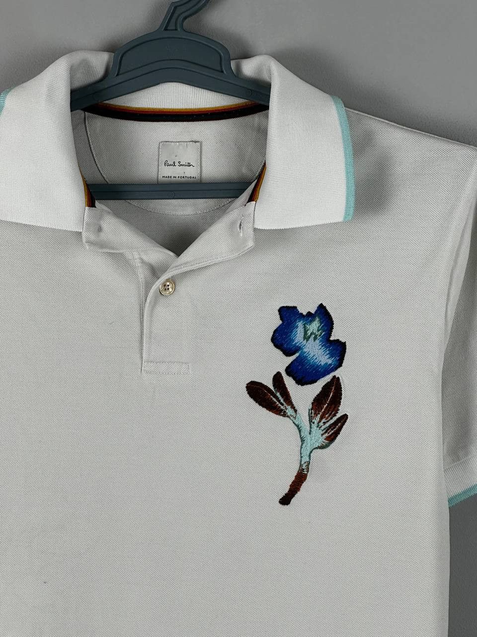 Paul Smith Paul Smith Luxury Flower Embroidery Polo T Shirt Size US M / EU 48-50 / 2 - 4 Thumbnail