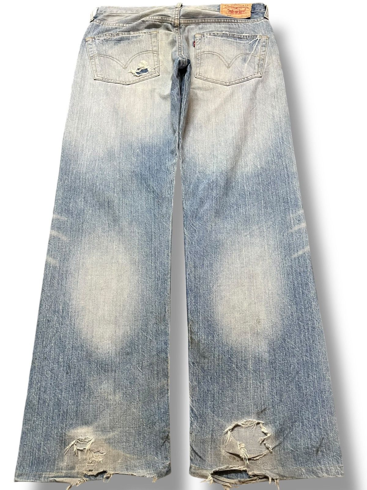Levi's Vintage Clothing Vintage Levi’s 501 Faded Grunge Distressed Denim Size US 33 - 5 Thumbnail