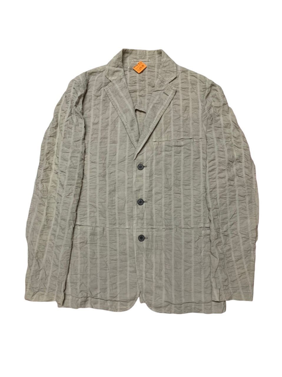 Issey Miyake Issey Miyake Men Wrinkled Design Coat Size US L / EU 52-54 / 3 - 1 Thumbnail