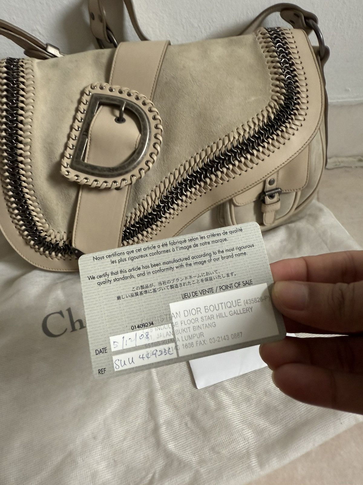 Dior 2005 Rare Dior Gaucho saddle bag John Galliano Era Size ONE SIZE - 18 Thumbnail