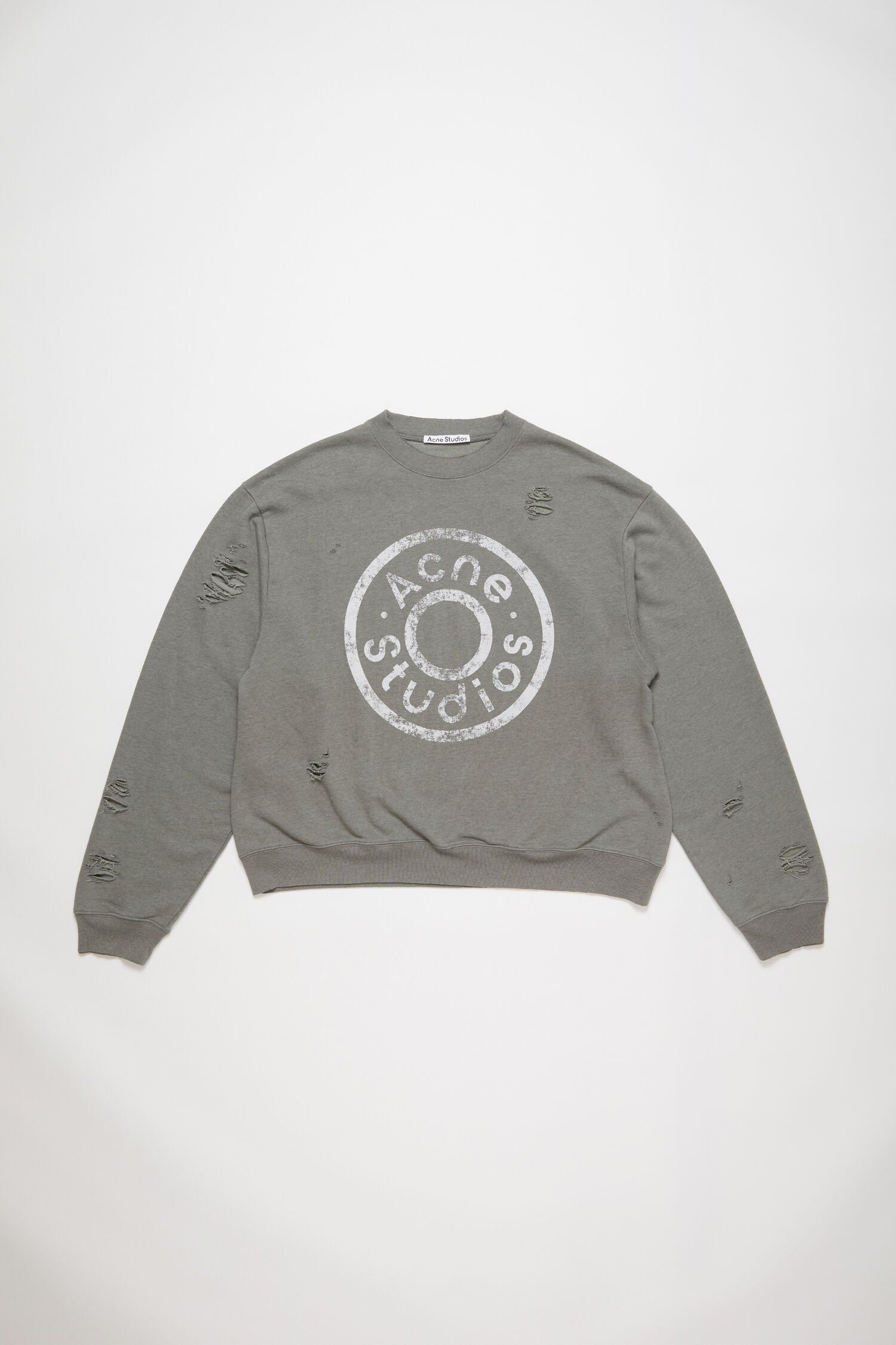 Acne Studios SOLD OUT Sweatshirt with printed logo in grey Size US XL / EU 56 / 4 - 1 Thumbnail