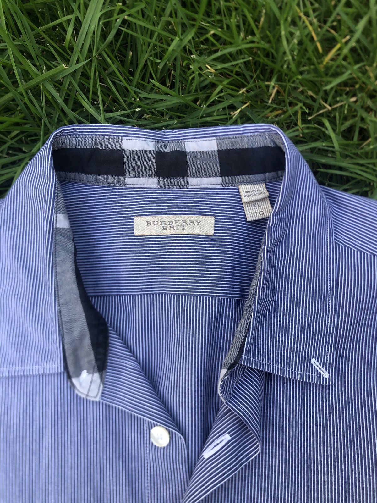Burberry Burberry striped button up Size US XL / EU 56 / 4 - 2 Thumbnail