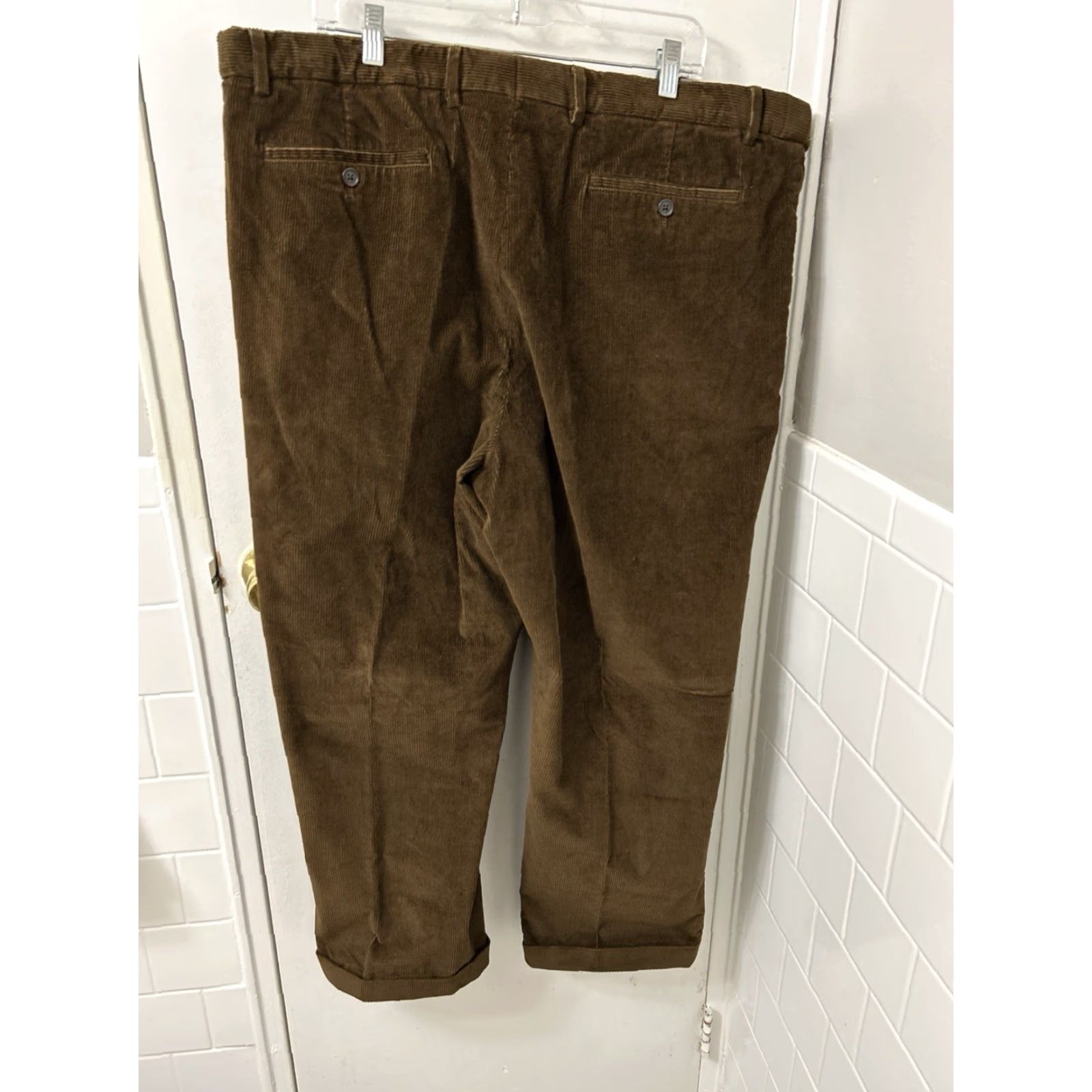 Lands' End Lands' End Corduroy Pants Mens 44x29 Brown Pleated Cuffed Traditional Fit YKK Pants Mens Size US 44 / EU 60 - 7 Thumbnail