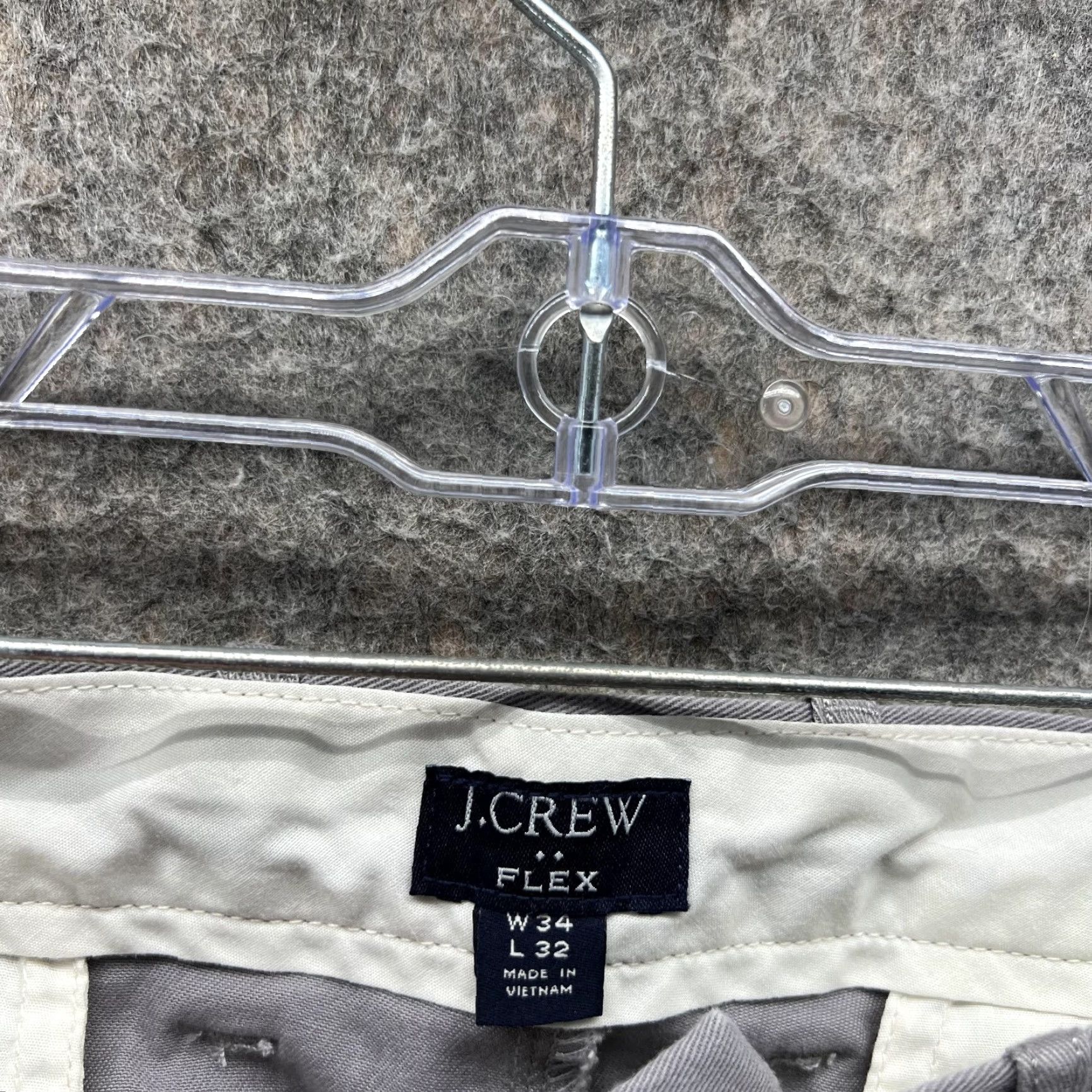 J.Crew J.CREW Pants Men 34x32 Gray Flat Front Chino Straight Regular Vintage No Size US 34 / EU 50 - 6 Thumbnail