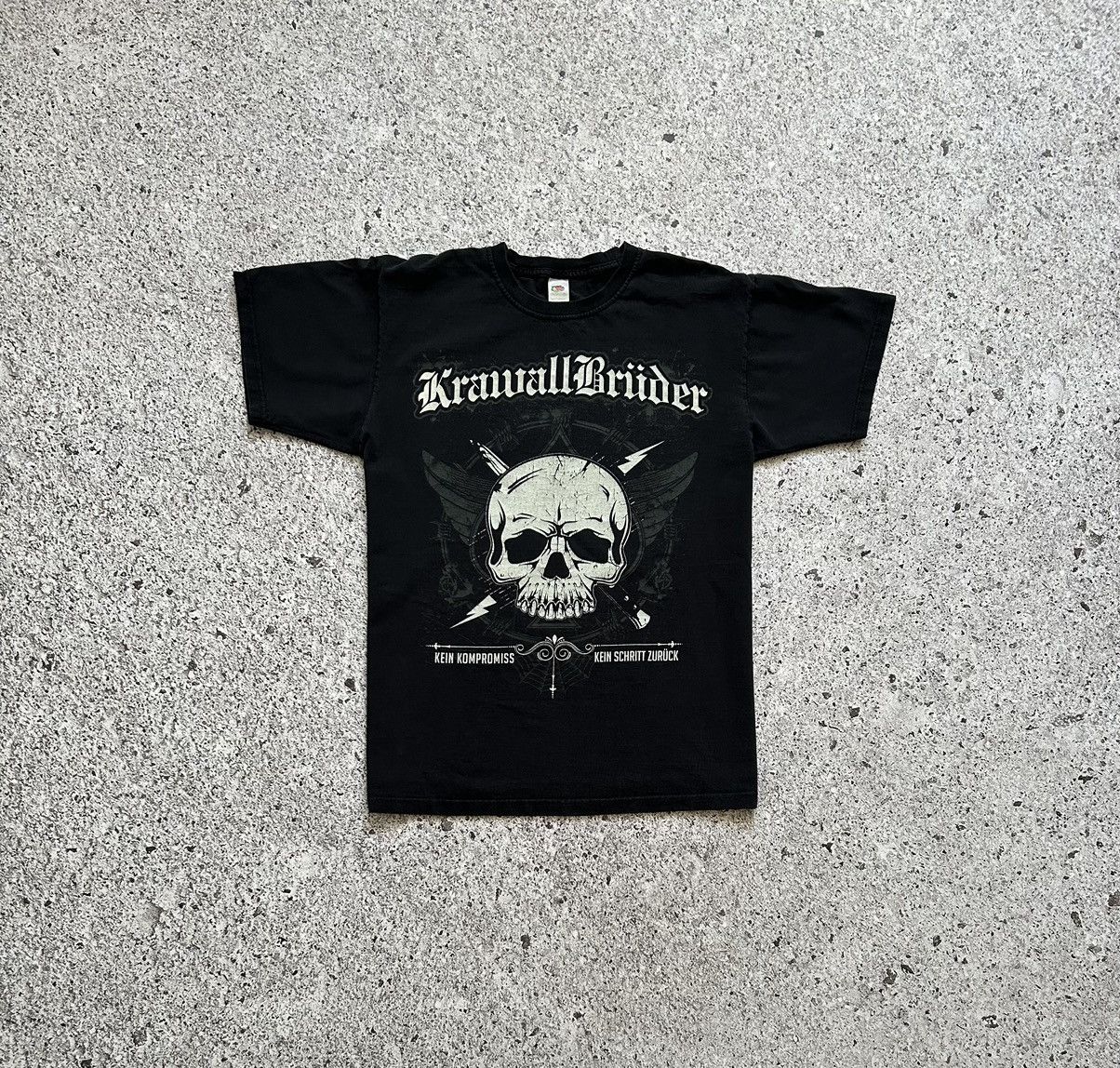 Band Tees × Vintage Krawallbruder Kein Kompromiss Rock Band Music T-Shirt Size US L / EU 52-54 / 3 - 1 Thumbnail